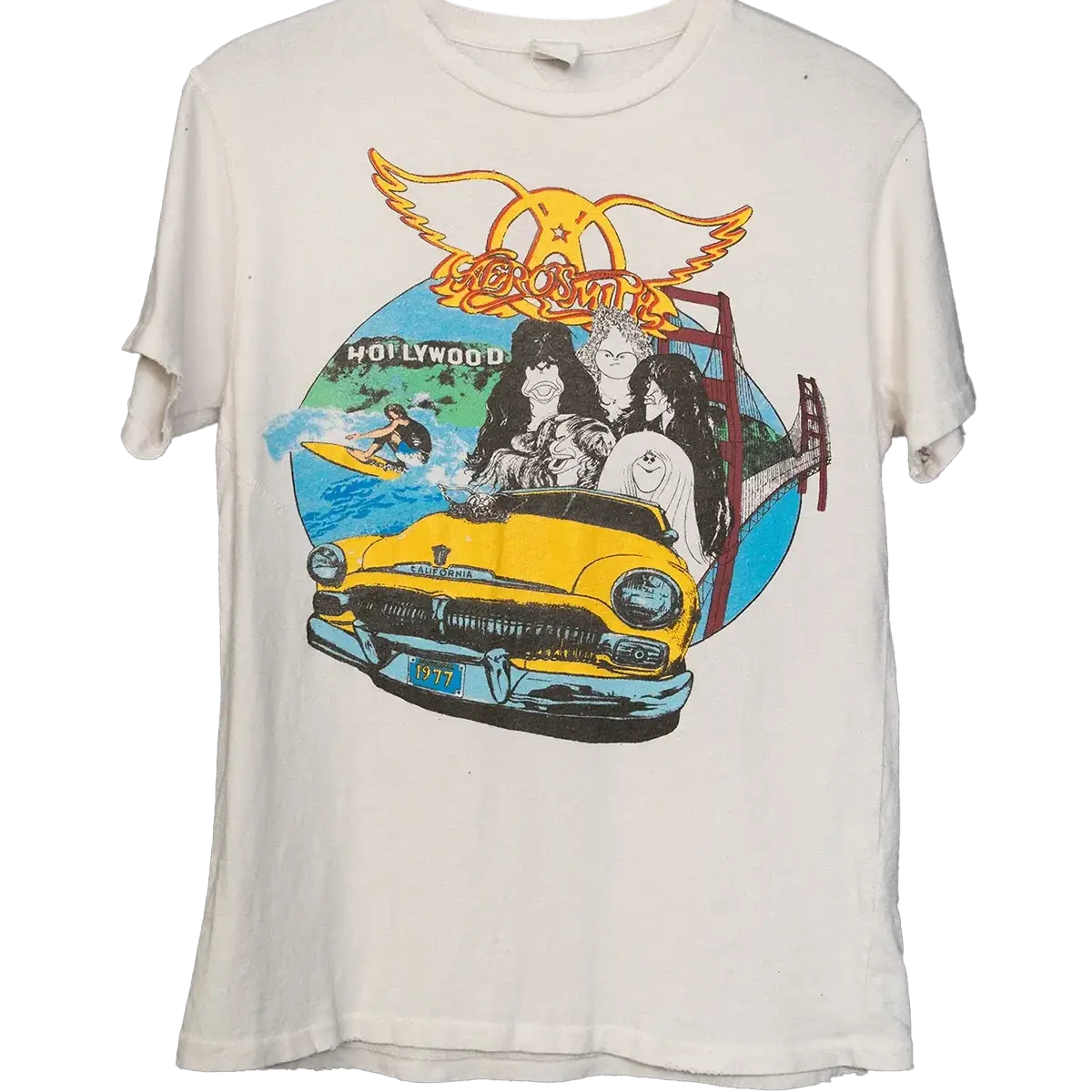 Aerosmith T Shirt in Vintage White