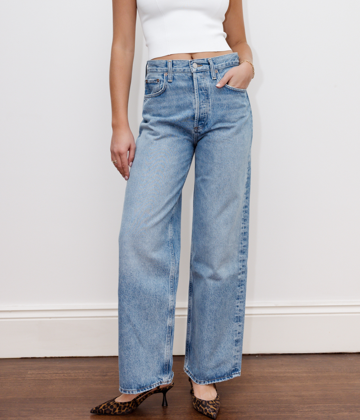 Low Slung Baggy Jean in Libertine