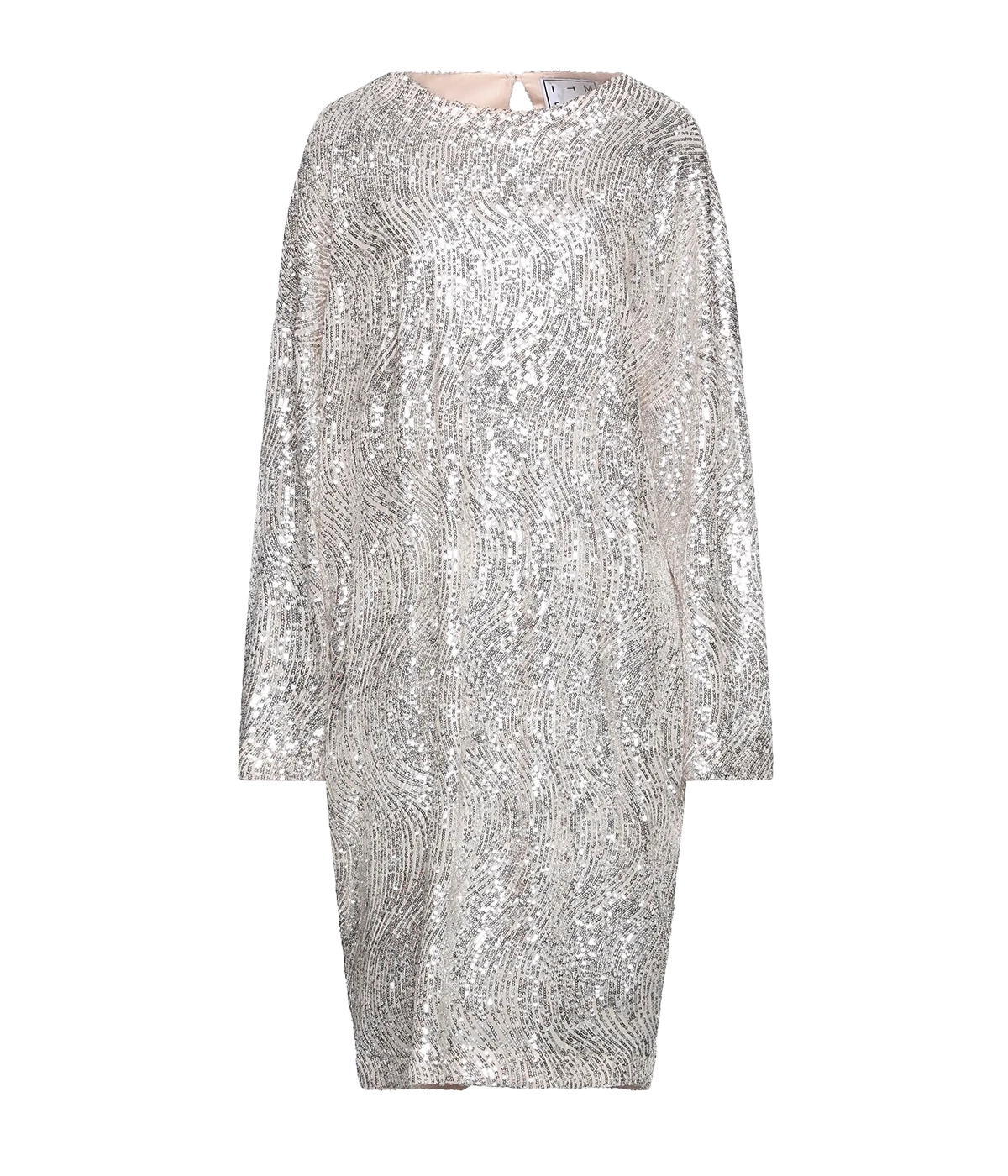 Alexandra Dress in Beige Silver
