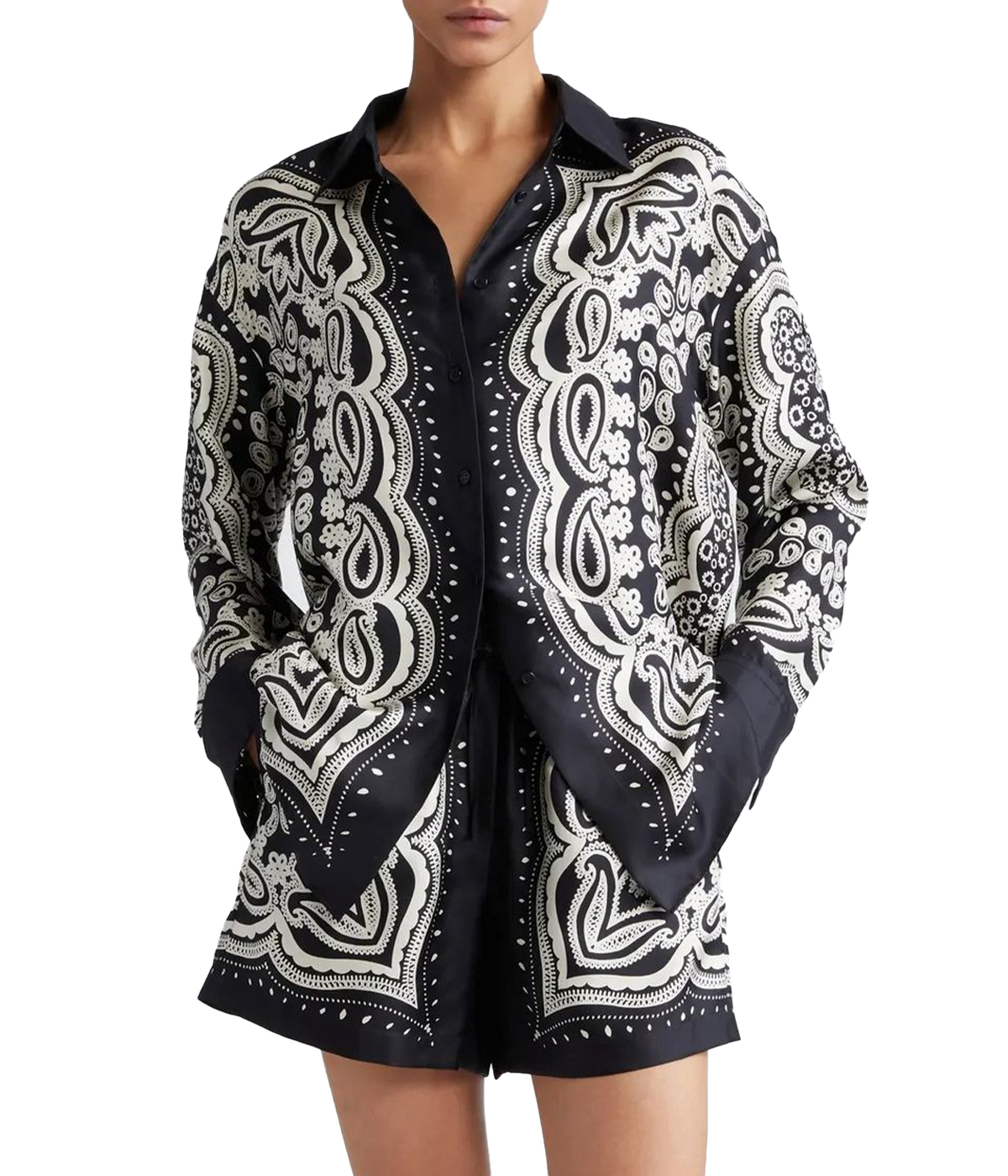 Alfie Printed Shirt in Paisley