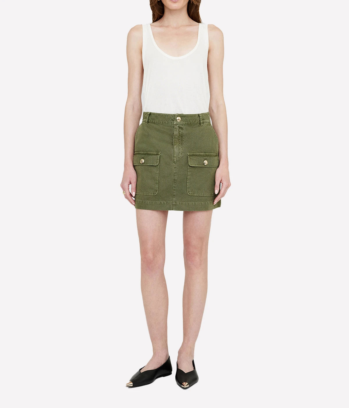Aliza Skirt in Army Green