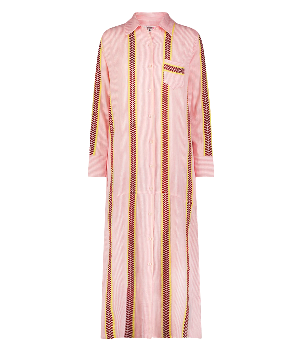 Anata Shirt Dress in Kesiti Pink
