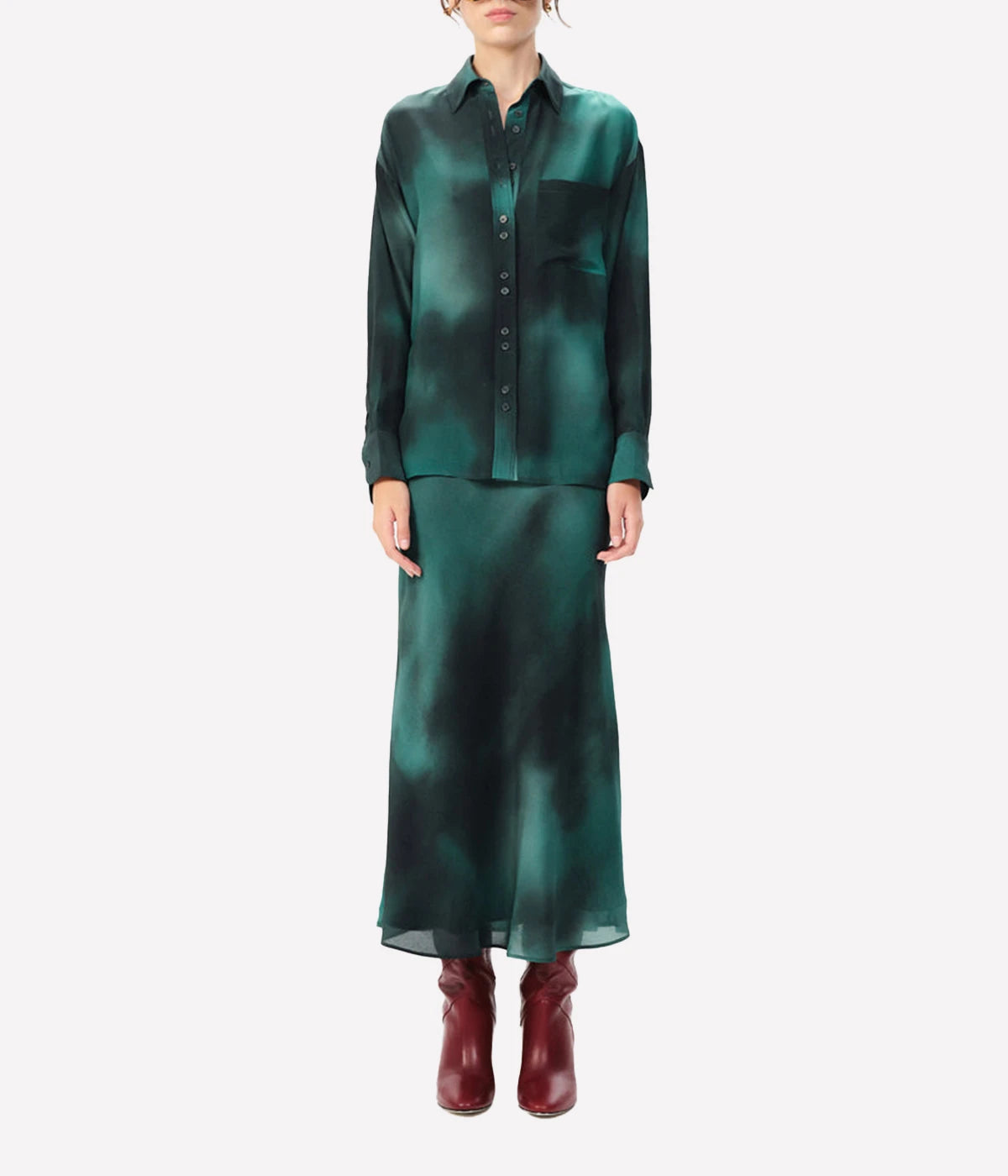 Atacalco Katt Shirt in Emerald