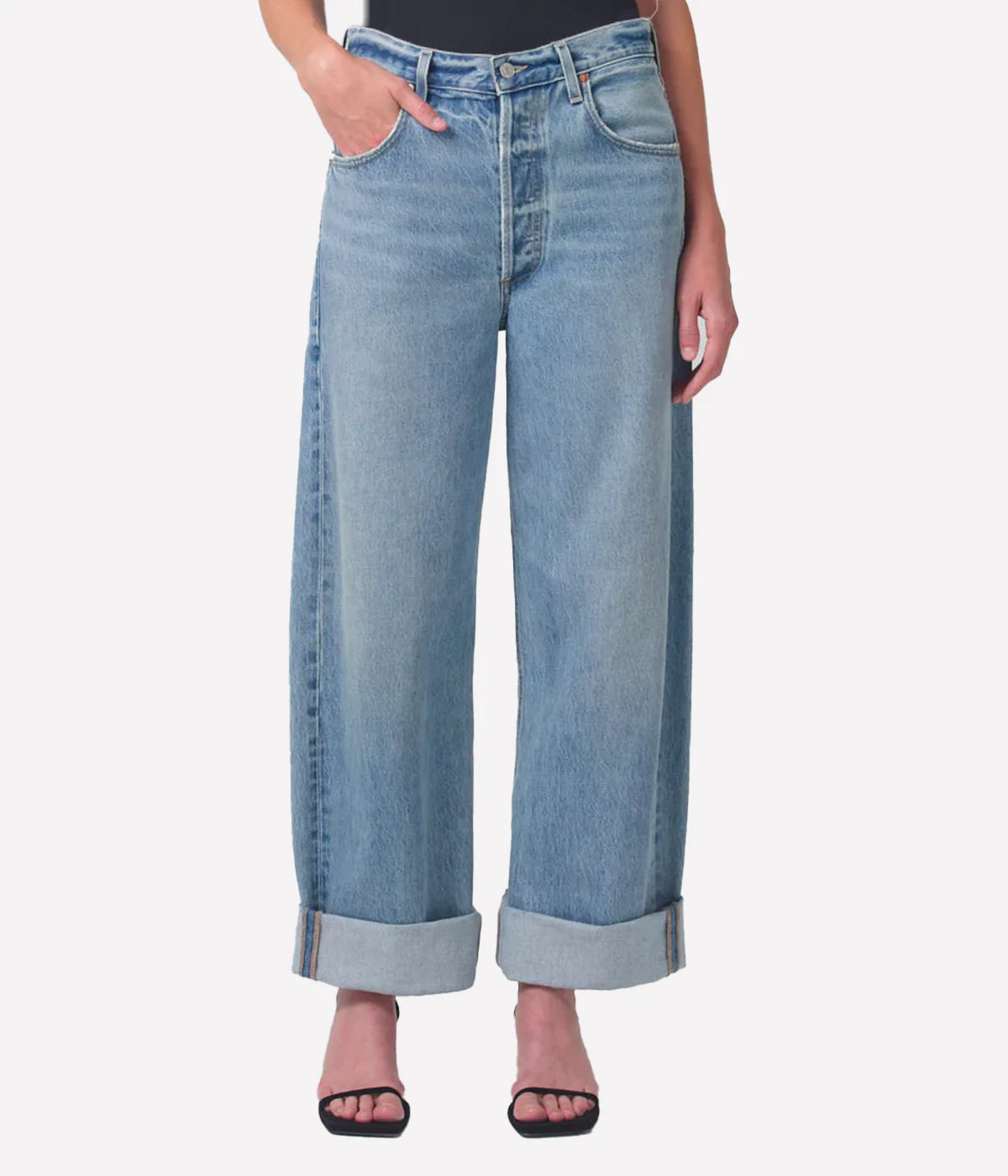 Ayla Baggy Jean in Skylight