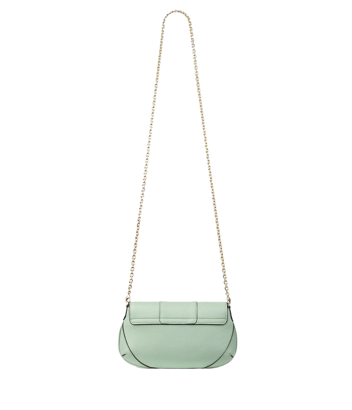 Bar Wallet/Chain In Verde/Shiny Gold