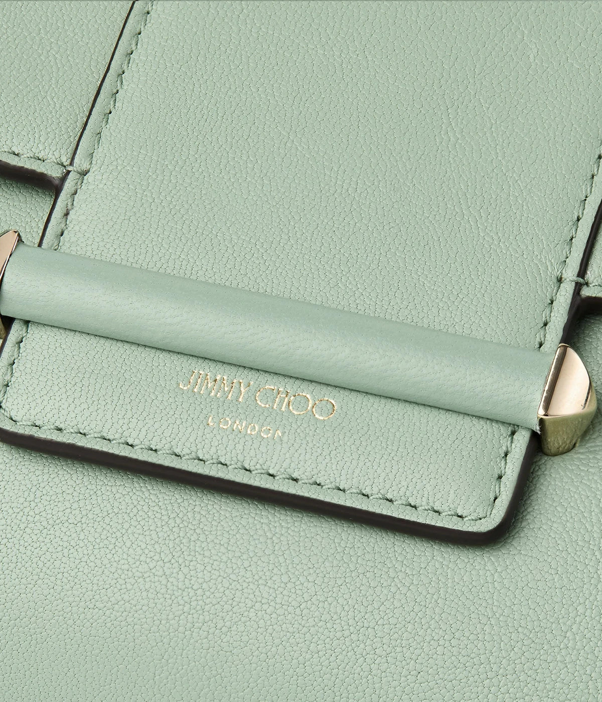 Bar Wallet/Chain In Verde/Shiny Gold