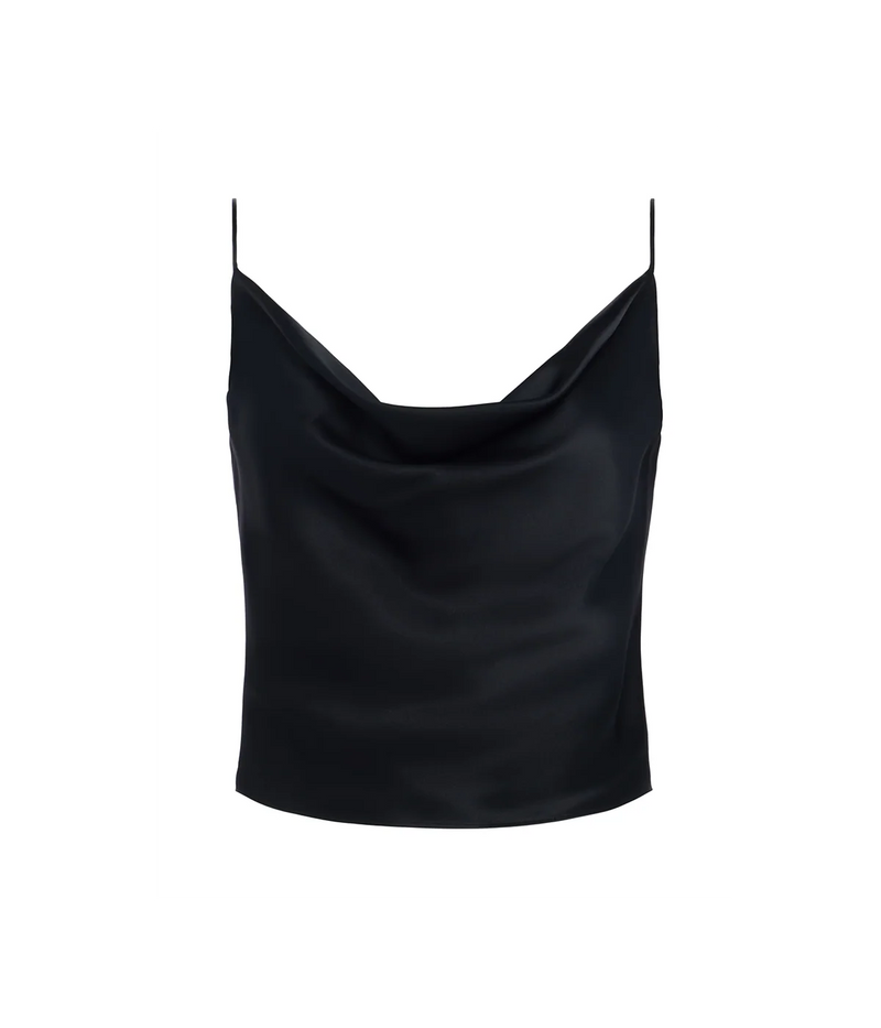 Calista Cowl Neck Cami in BLACK