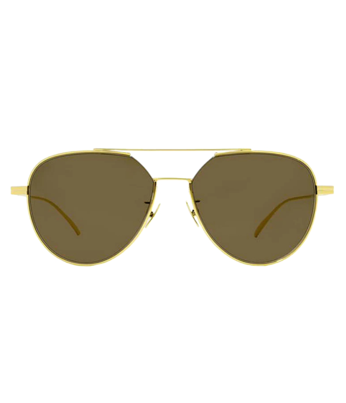 Double Bridge Aviators in Gold