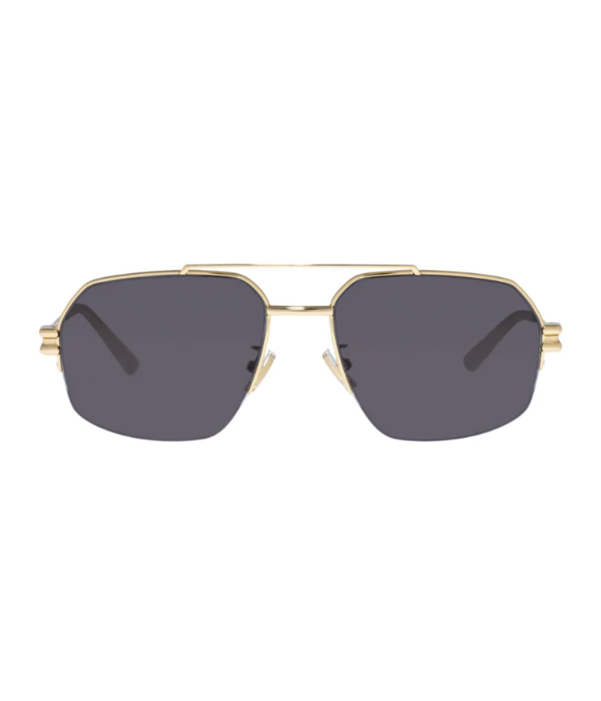 Rectangle Wire Sunglasses in Gold