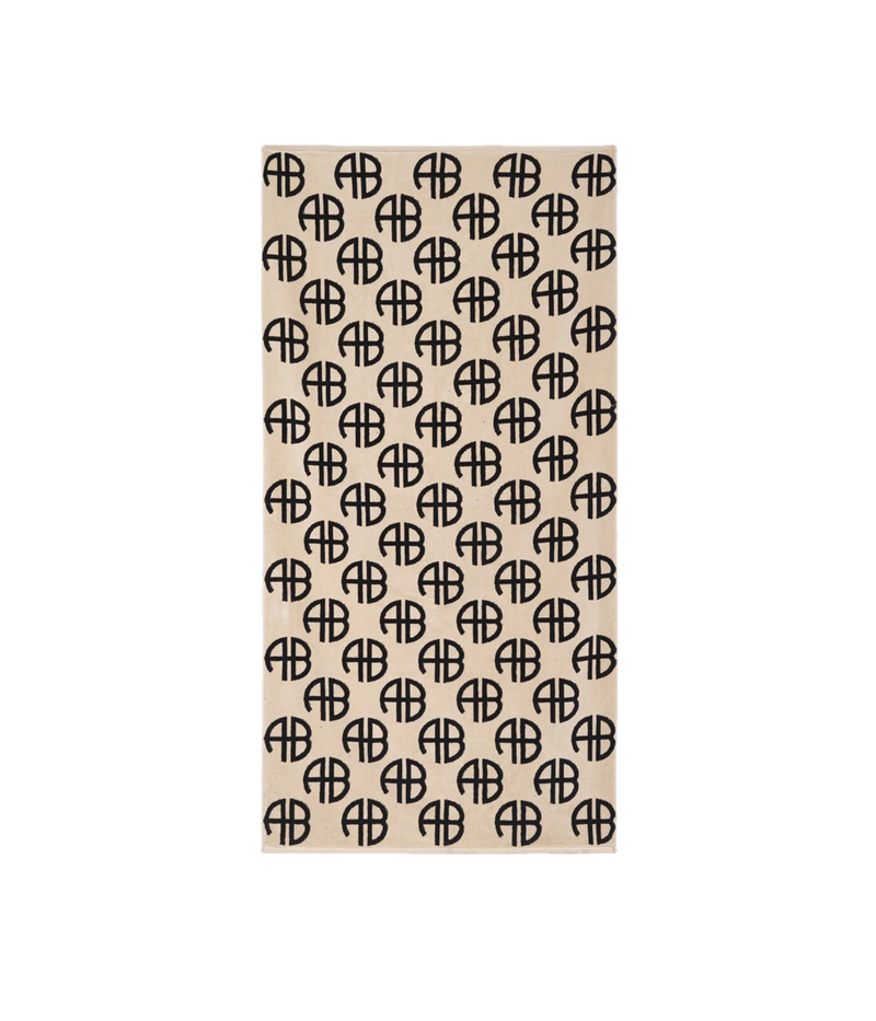 Bahia Beach Towel in Beige Monogram