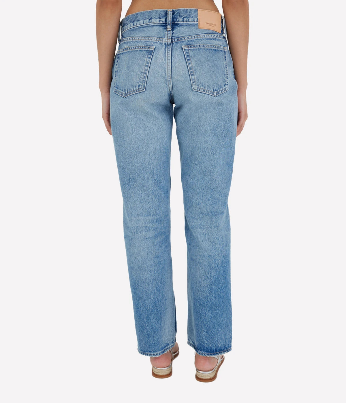 Ballard Wide Leg Straight Jean in Light Blue