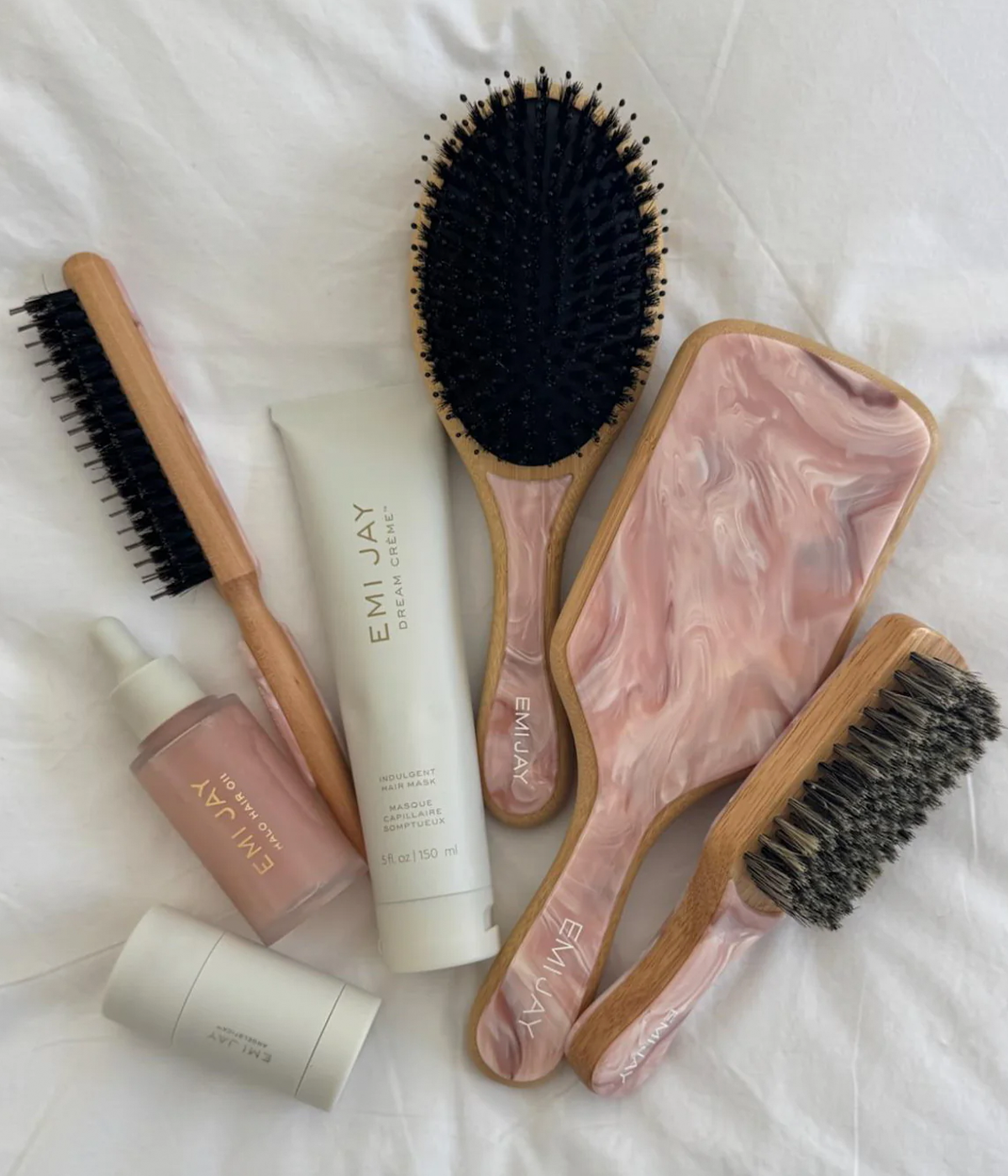 Bamboo Paddle Brush in Chantilly