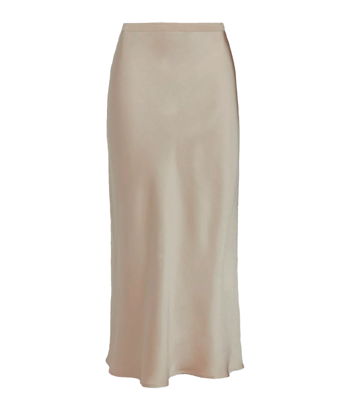 Bar Silk Skirt in Taupe