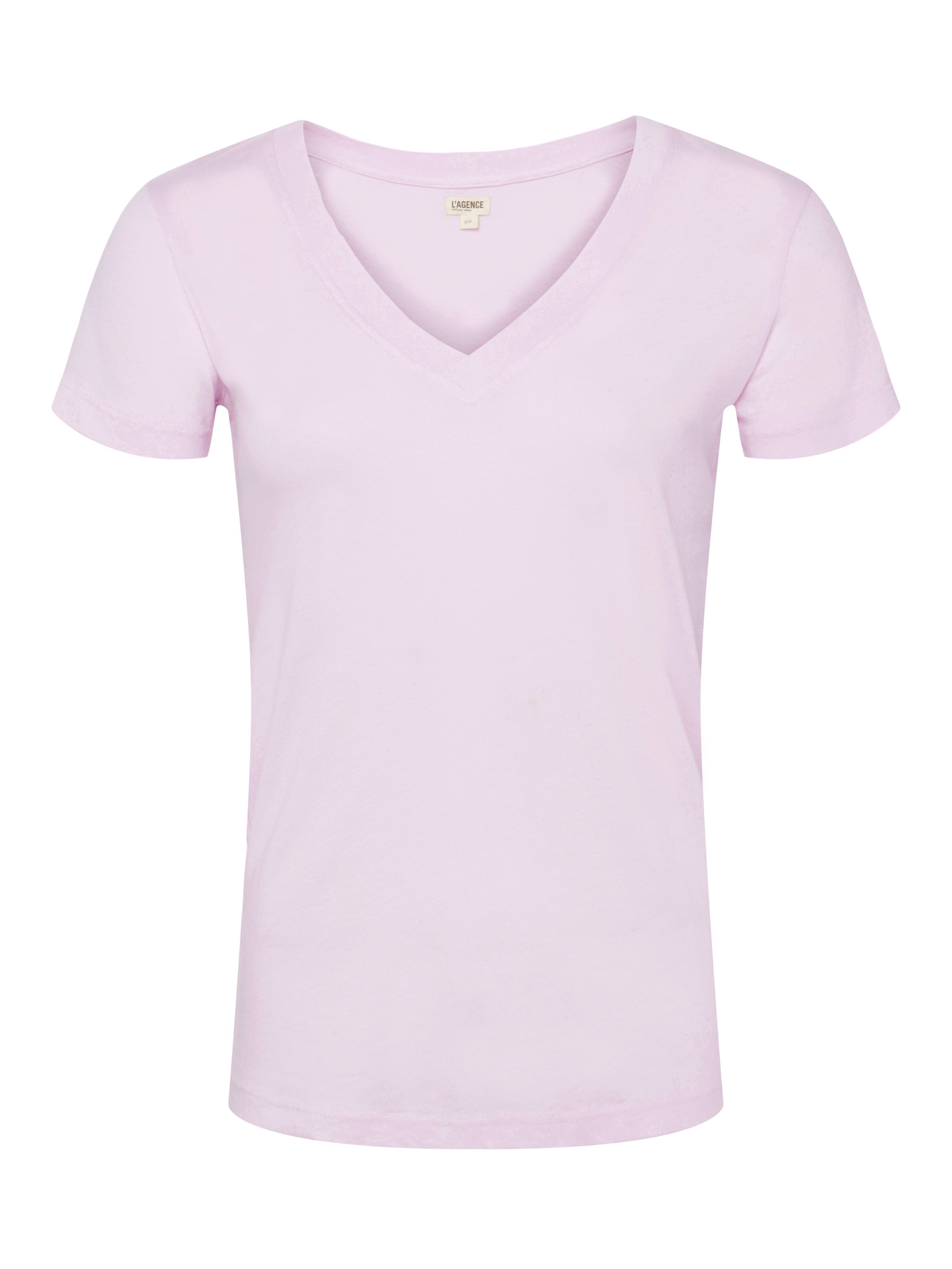Becca V-Neck Tee in Lilac Snow