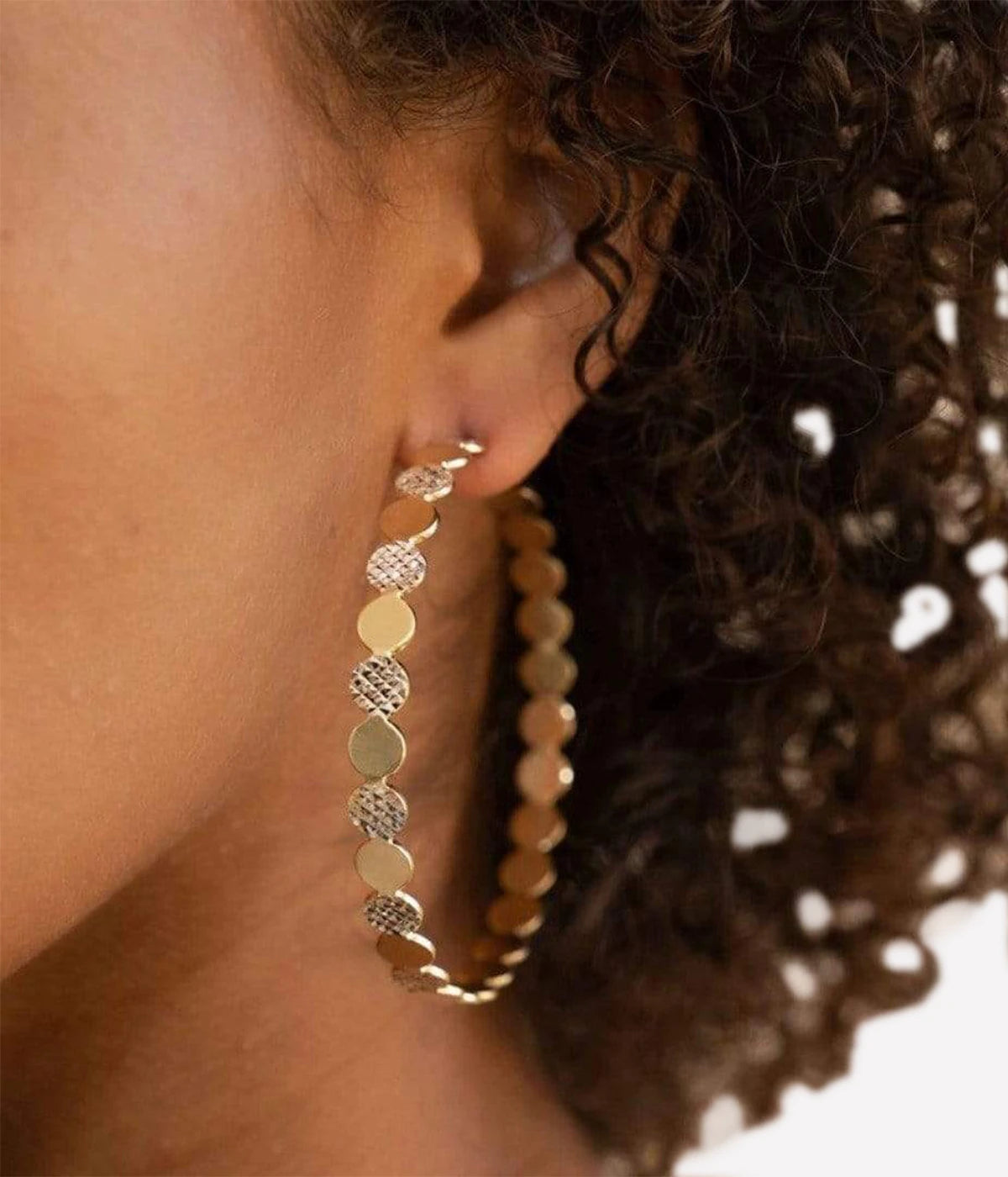 Bianca 2.5" Hoops in Two Tone