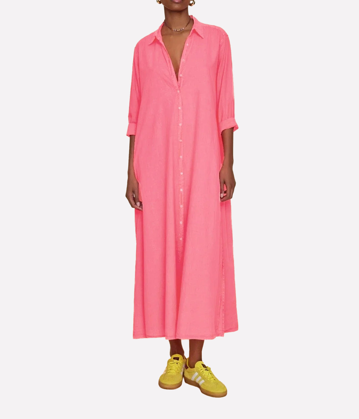 Boden Dress in Neon Pink