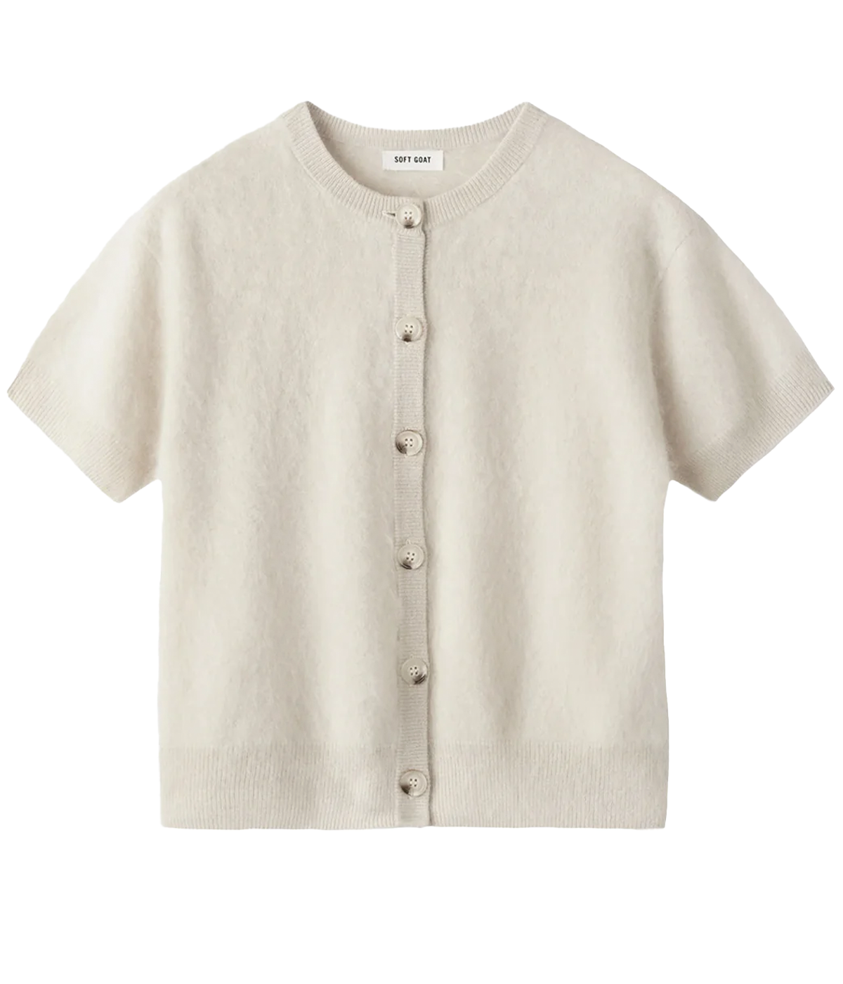 Brushed Short Sleeve in CHALK