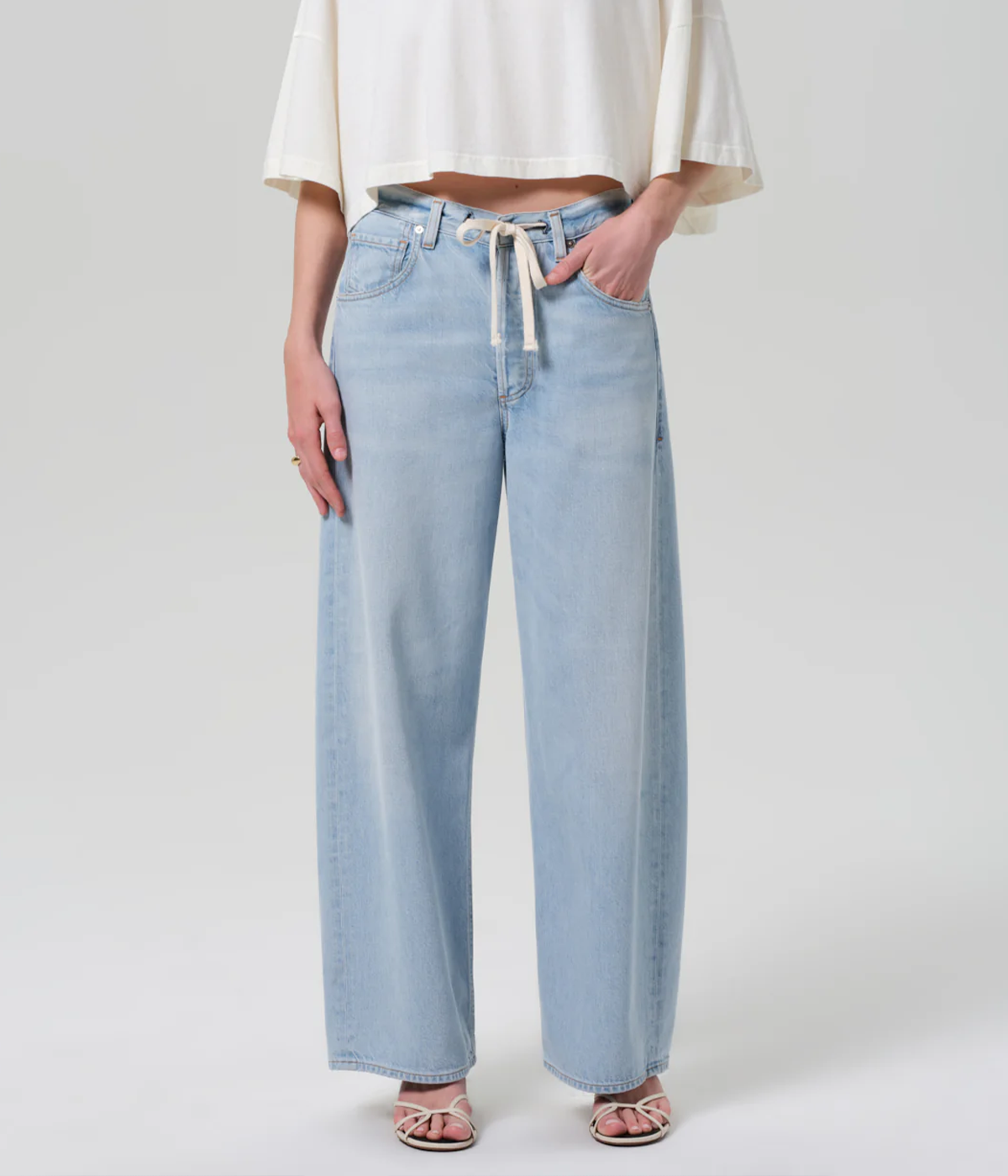 Brynn Drawstring Trouser in Portola