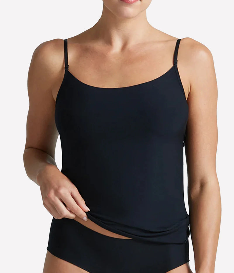 A ultra soft shapewear camisole, with adjustable straps, anti pilling material. Lingerie, shapwear, comfortable, bra friendly, luxury material. 