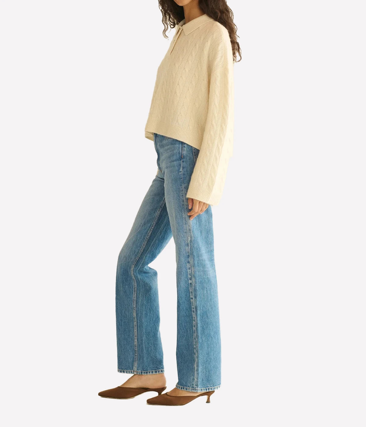 Cambridge Cashmere Sweater In Magnolia