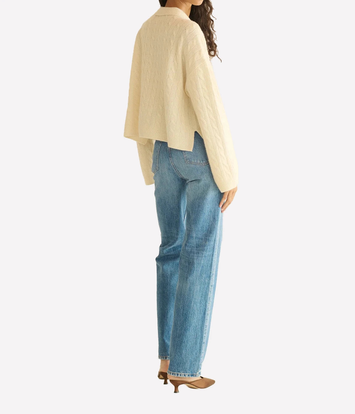 Cambridge Cashmere Sweater In Magnolia