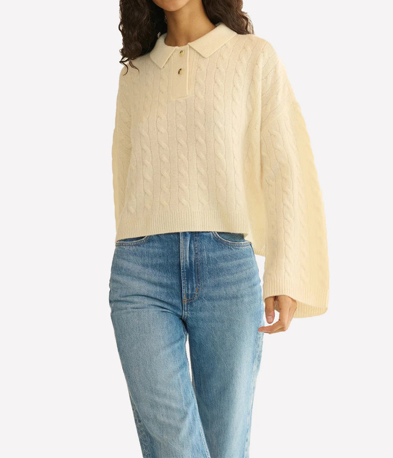 Cambridge Cashmere Sweater In Magnolia