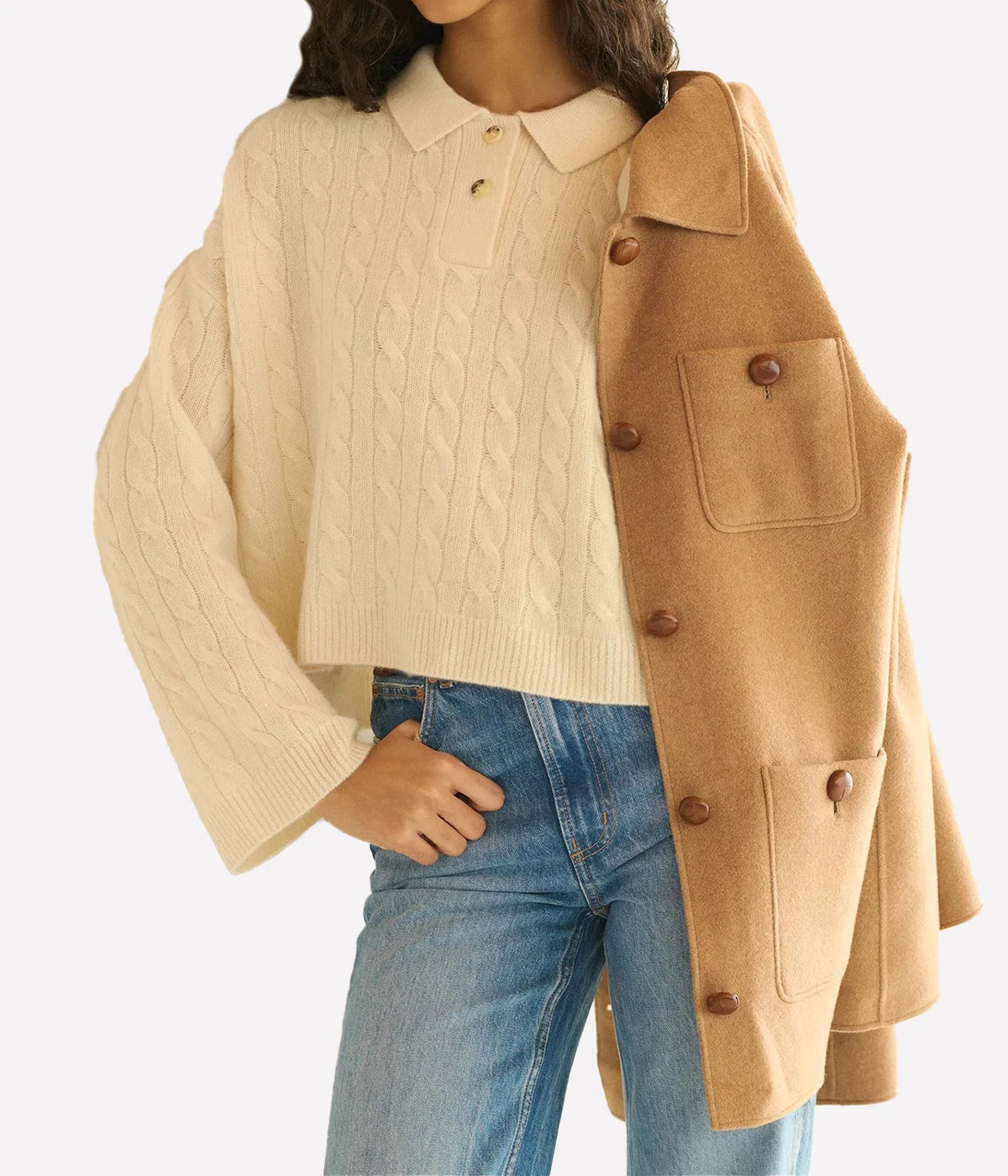 Cambridge Cashmere Sweater In Magnolia