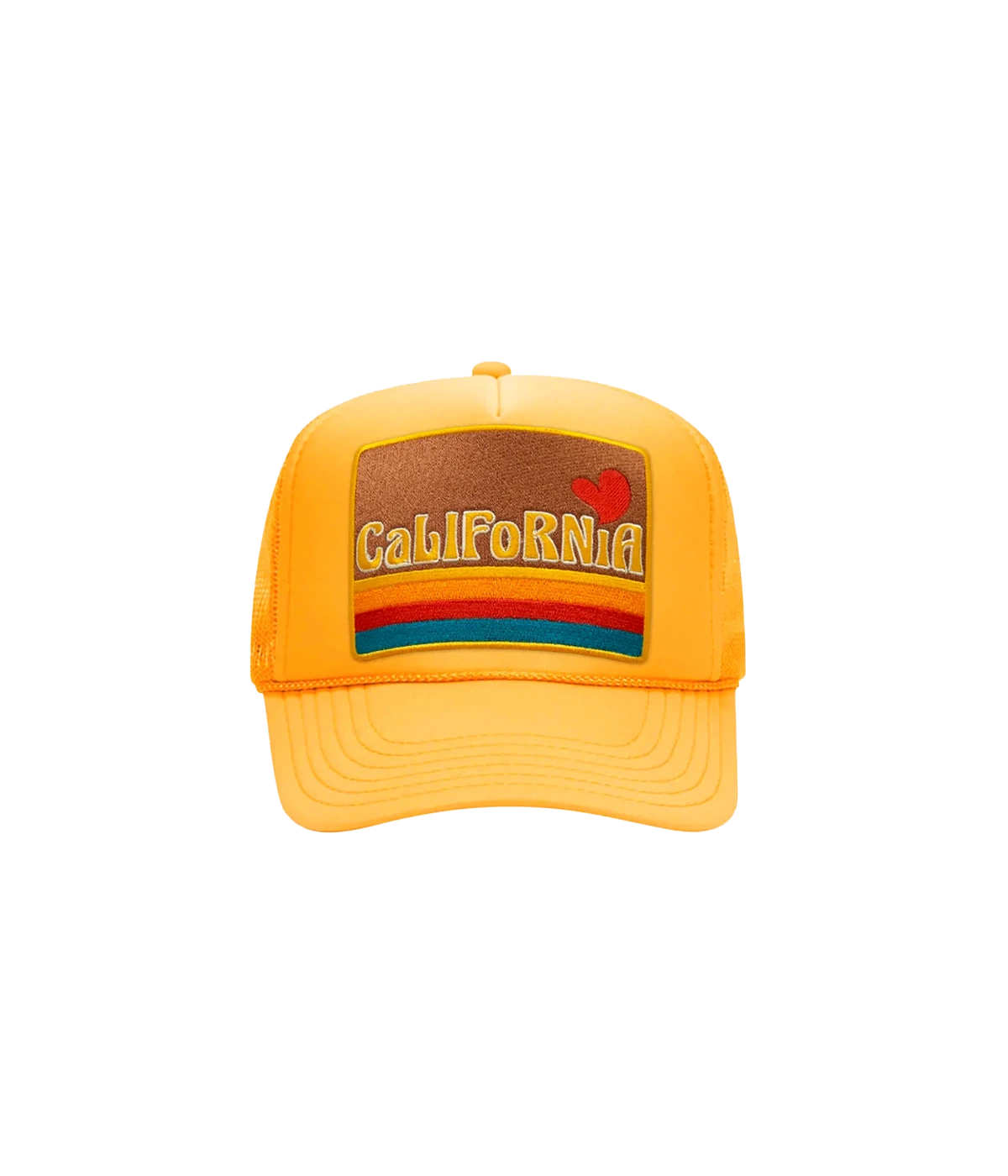 California Love Trucker Hat in Yellow