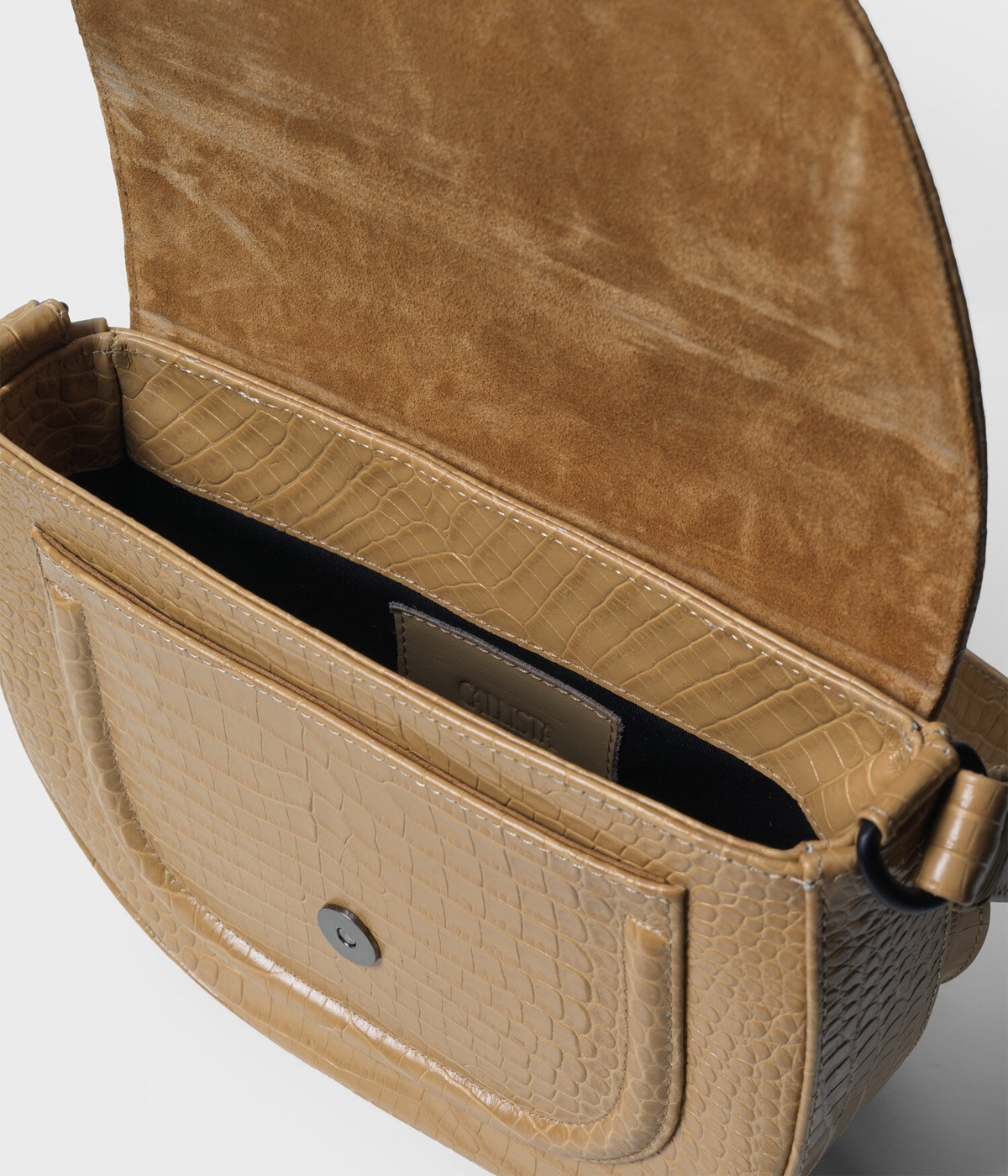 Gitane Croc Effect Bag in Beige