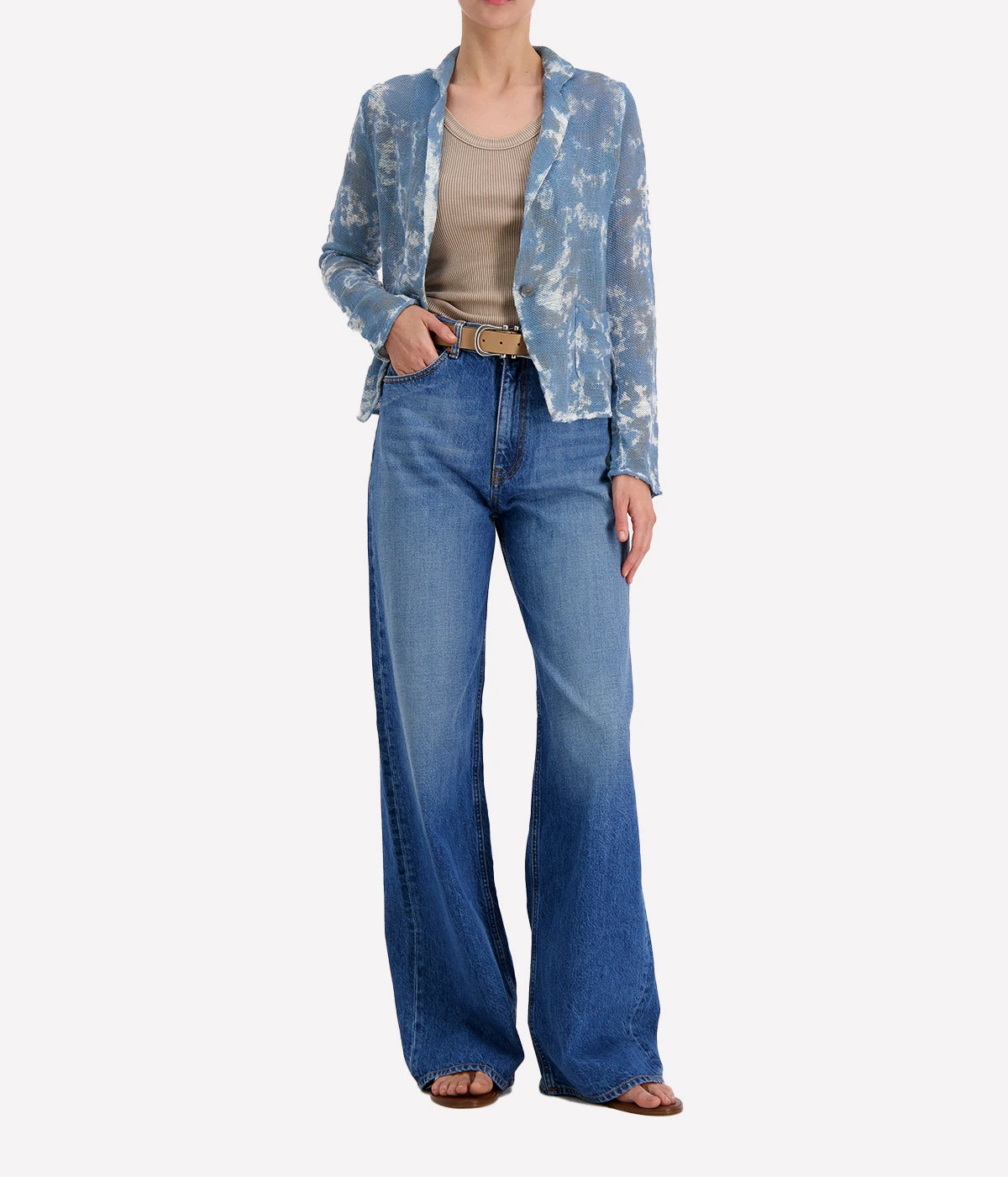 Camouflage Net Short Jacket in Water