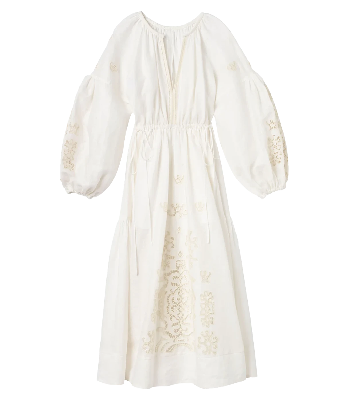 Capri Dress in White & Off White