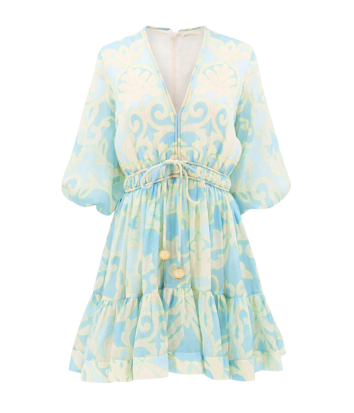 Capri Dress in Blue Vine
