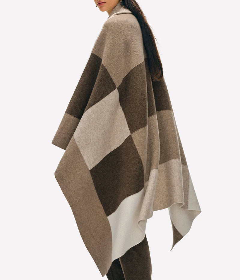 Cashmere Blanket in Warm Neutral Combo