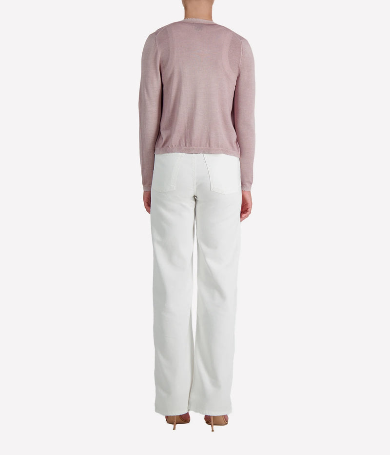 Cashmere Silk Cardigan in WISTERIA