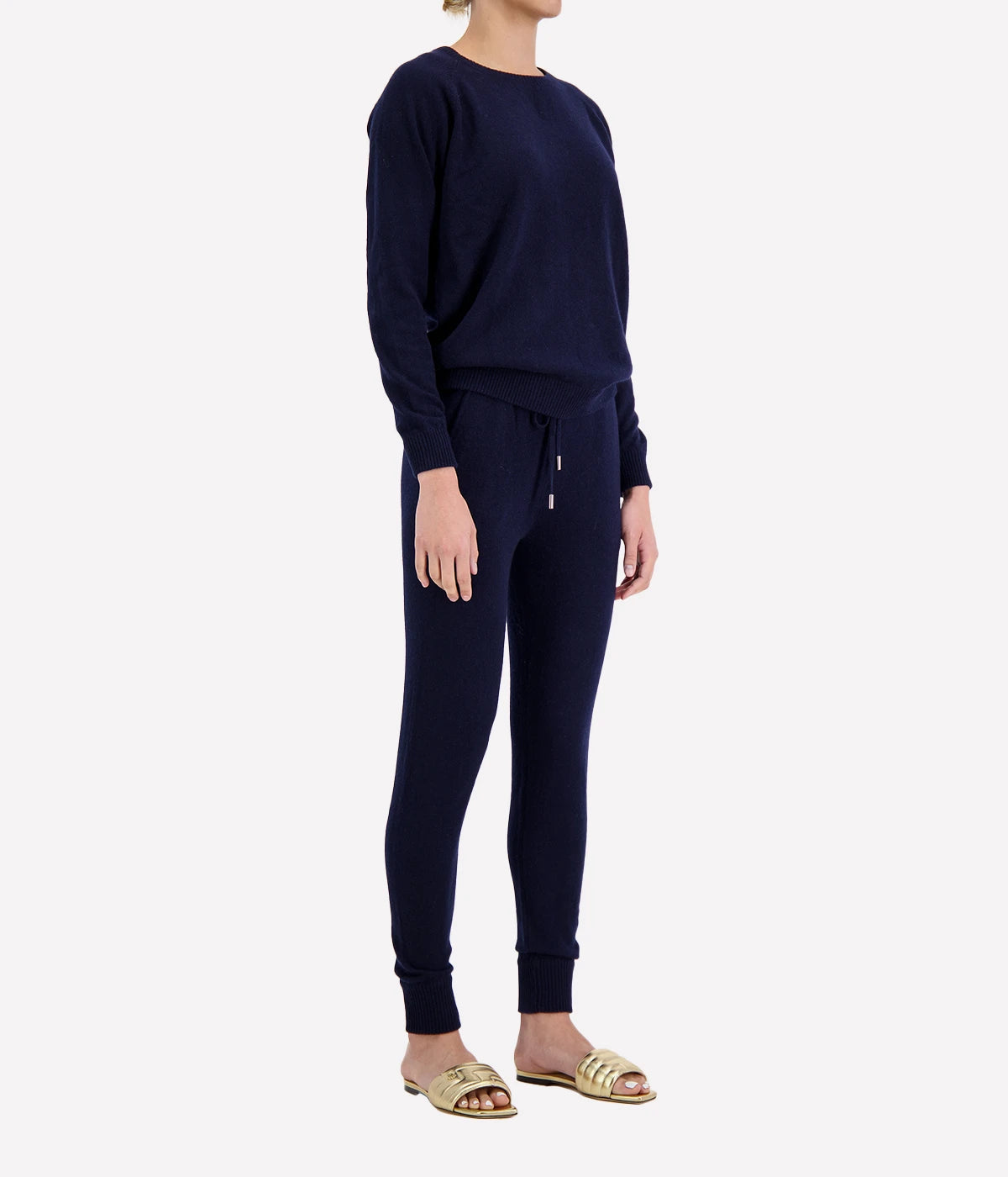 Cashmere Sweat Crew in Navy