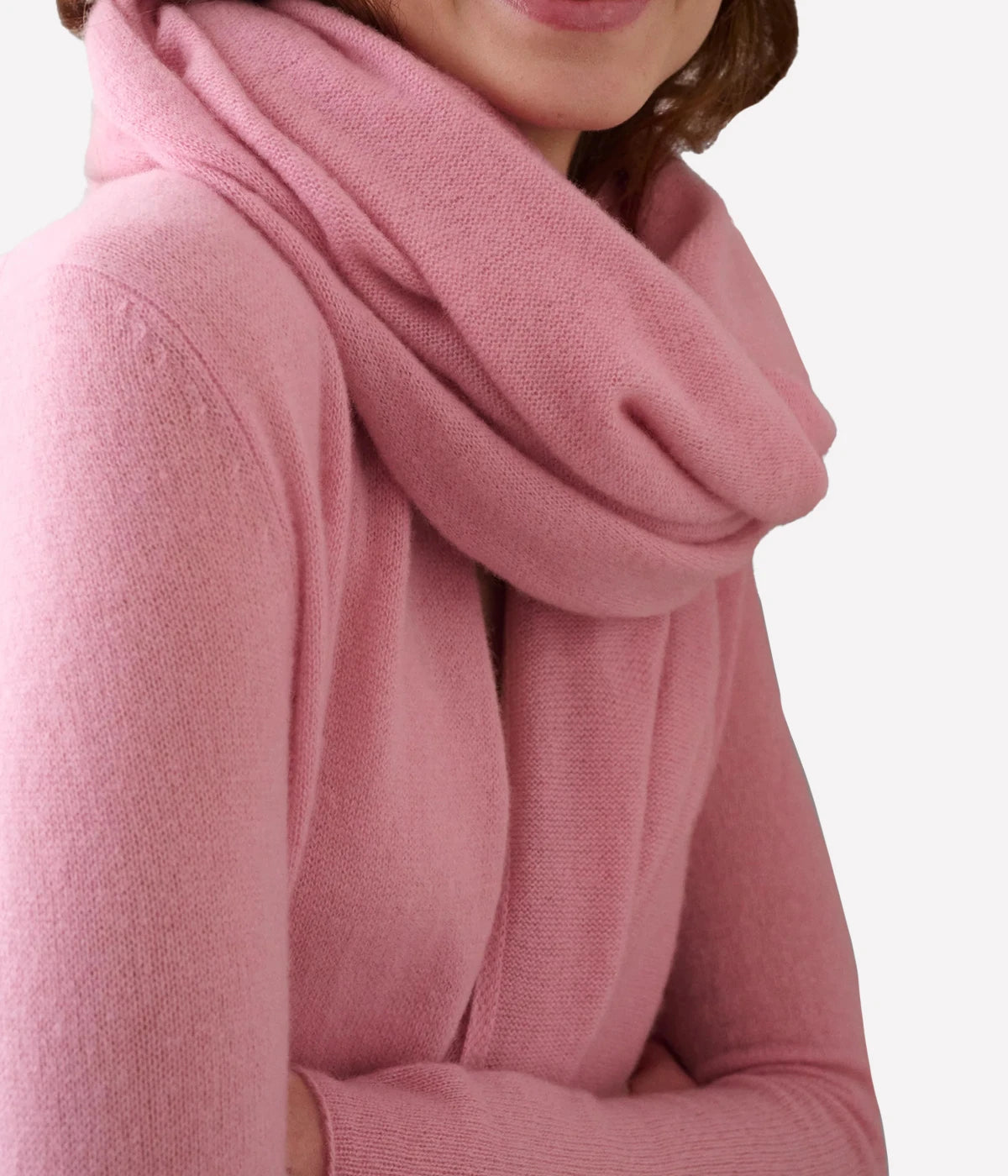 Cashmere Travel Wrap in Pink Sands