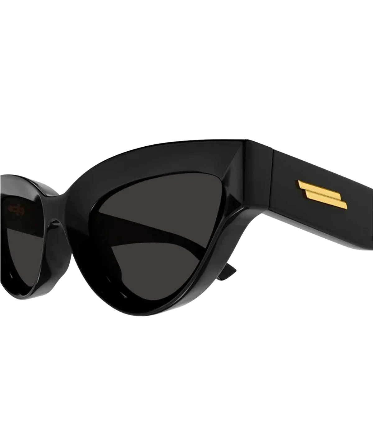 Cat Eye Sunglass in Black Gold