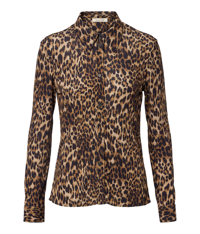Celestine Shirt in Vintage Leopard Print