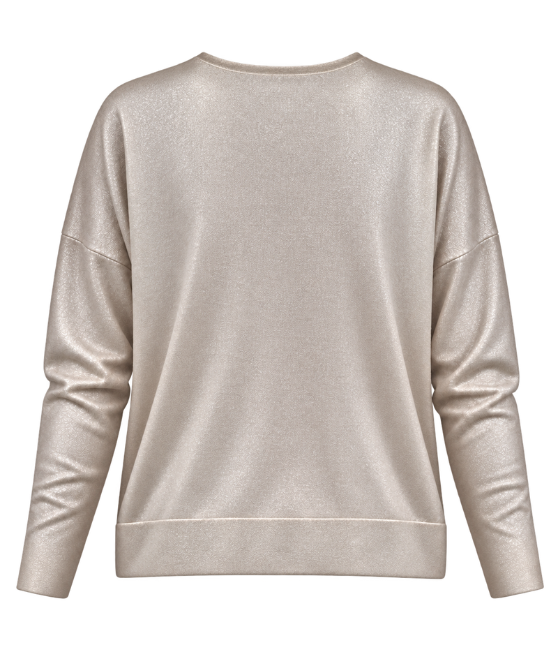 Back product view of Avant Toi Knitted Pullover in Noce Moscata