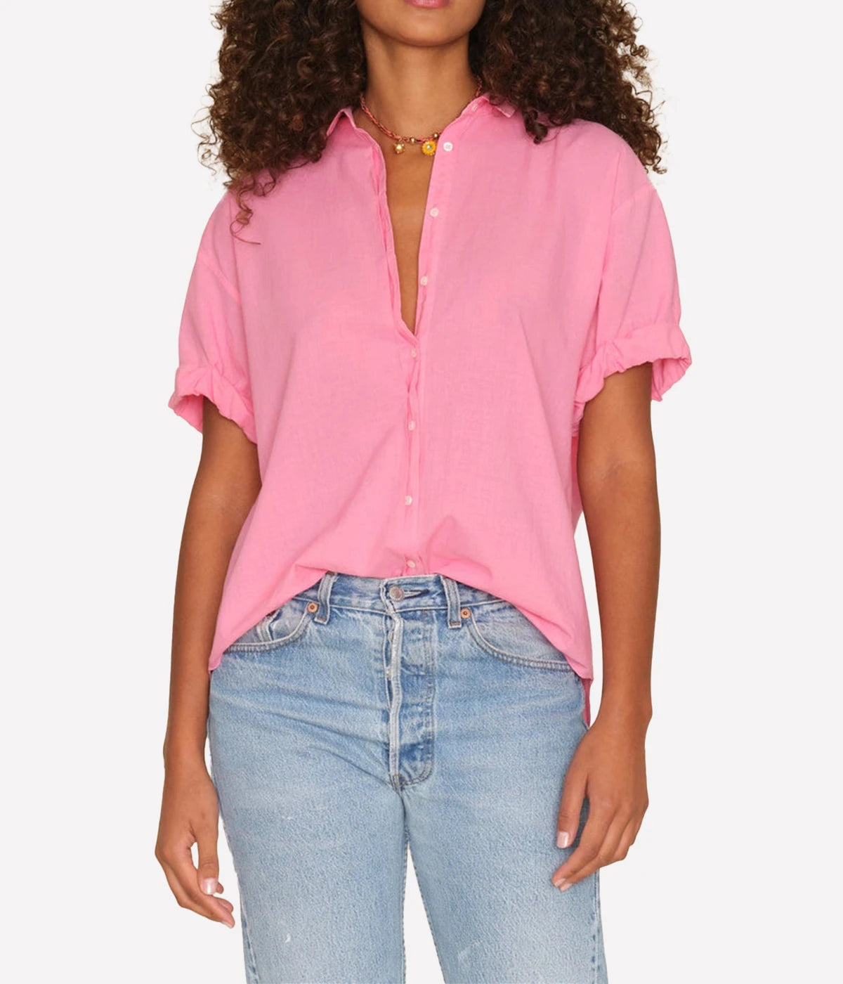 Channing Shirt in Rose Pink