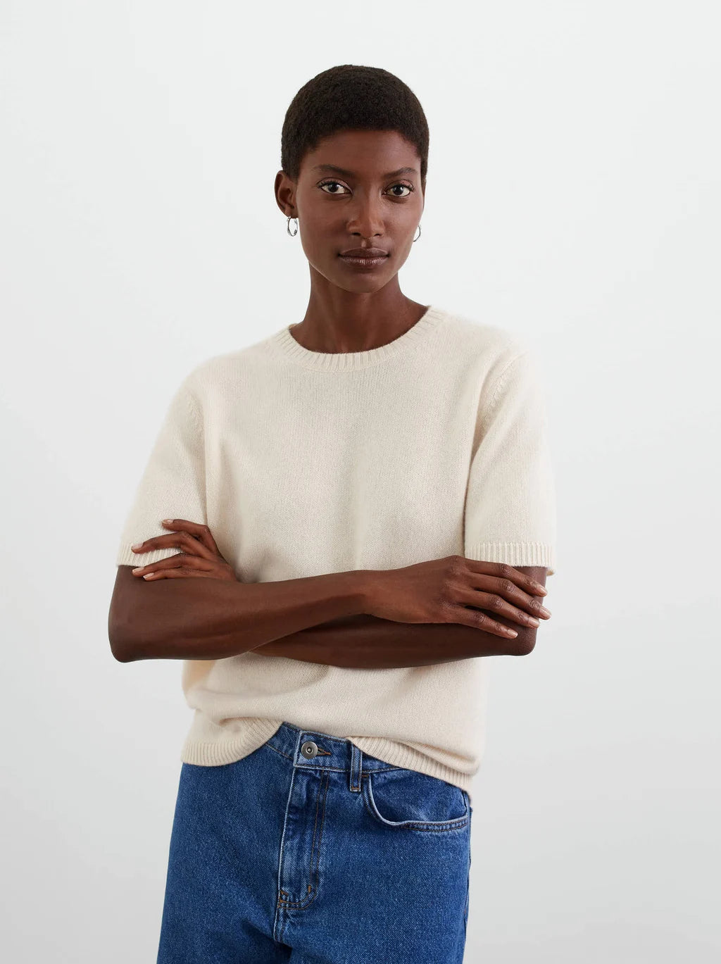 Chunky T-Shirt in Feather White