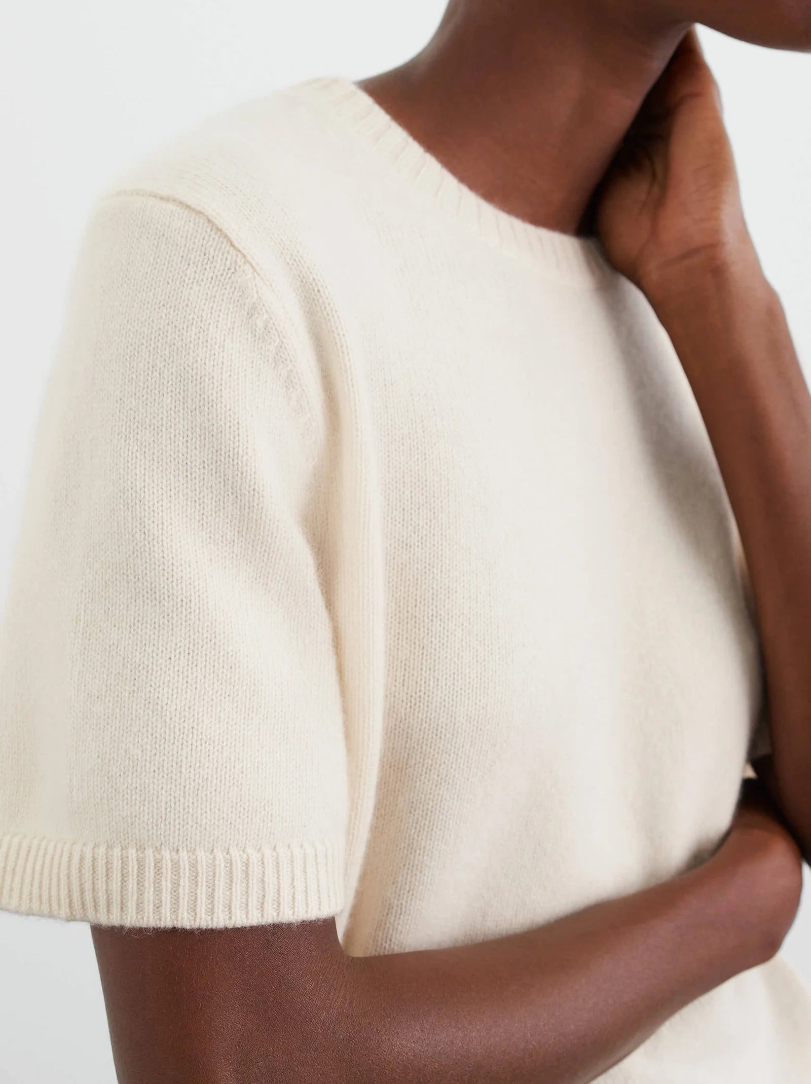 Chunky T-Shirt in Feather White