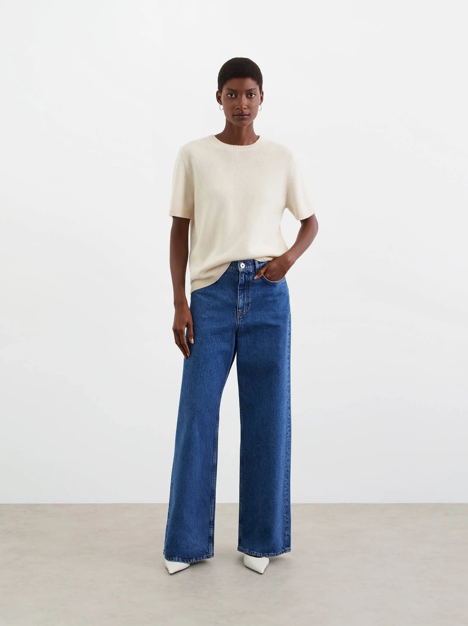 Chunky T-Shirt in Feather White