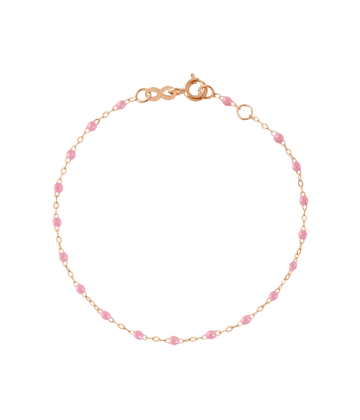 A hand made in France bracelet made of resin beads and 14K yellow gold. Summer jewelry, comfortable, everyday, stylist, finishing touches. 
