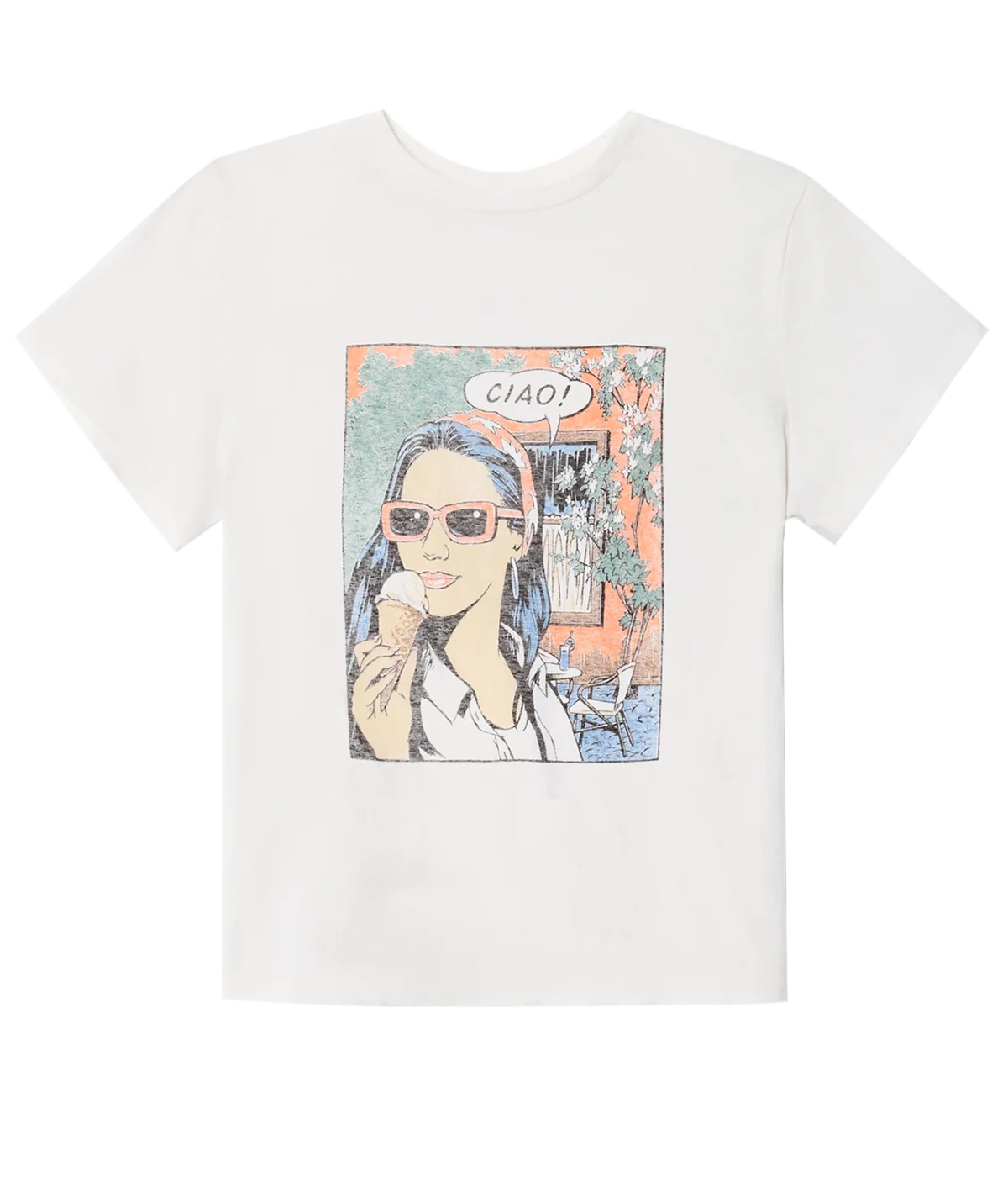 Classic Ciao Tee in Vintage White