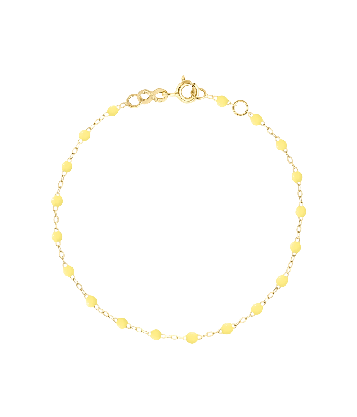 ALT Text: Classic Gigi Bracelet by gigi CLOZEAU, featuring 18ct yellow gold and resin jewels in a vibrant, elegant design, ideal for stacking or wearing solo.