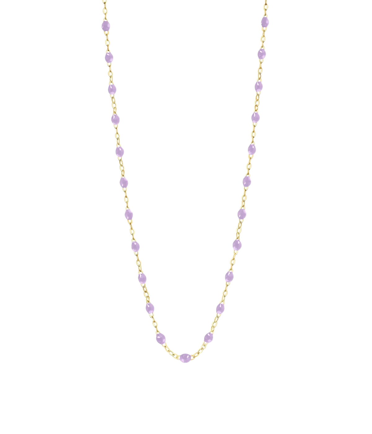 Classic Gigi 50cm Necklace in 18K Yellow Gold & Lilac