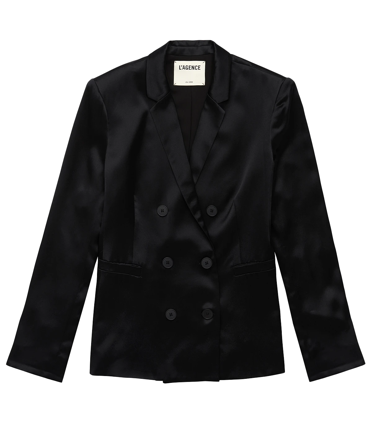 Colin Double Breasted Blazer in Black