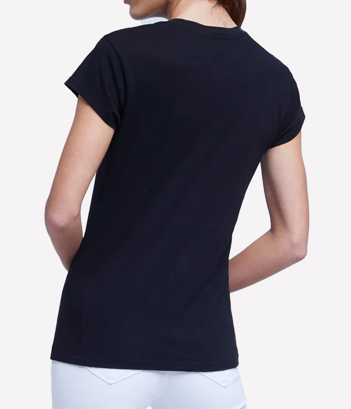 Cory Short Sleeve Crew Neck in Black