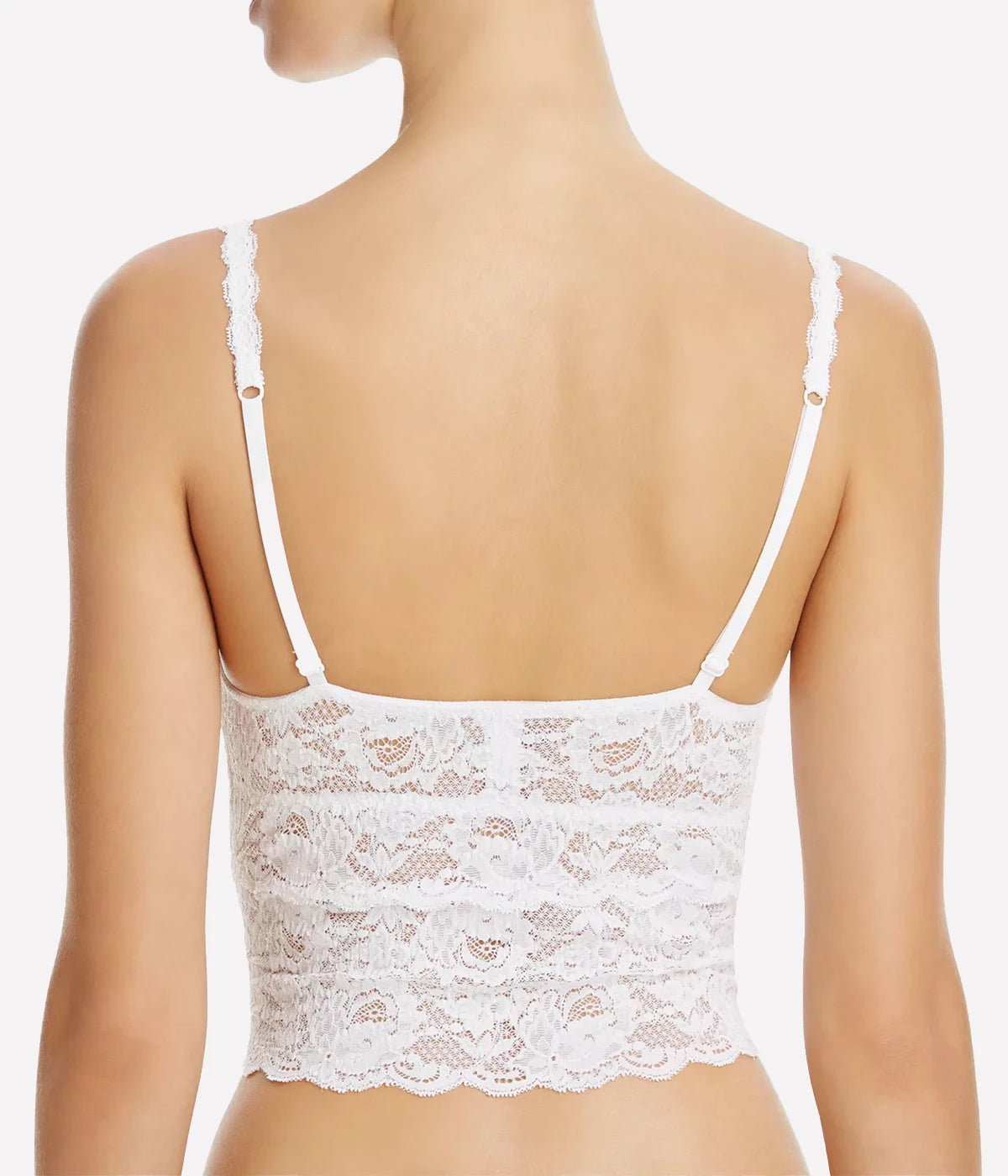 Cropped Cami Bralette in White